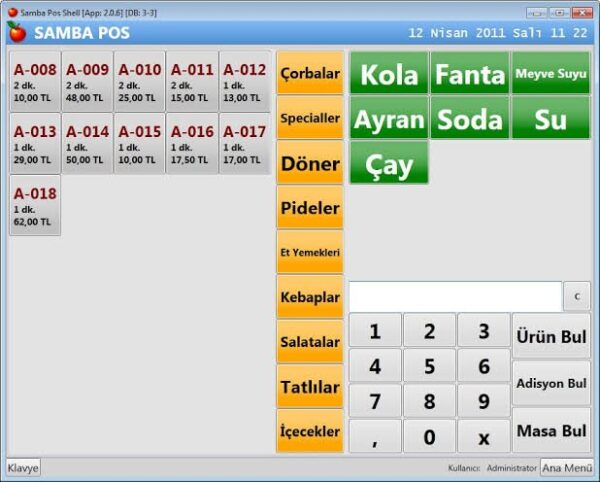 sambapos cafe restaurant otomasyon programı - Görsel 5